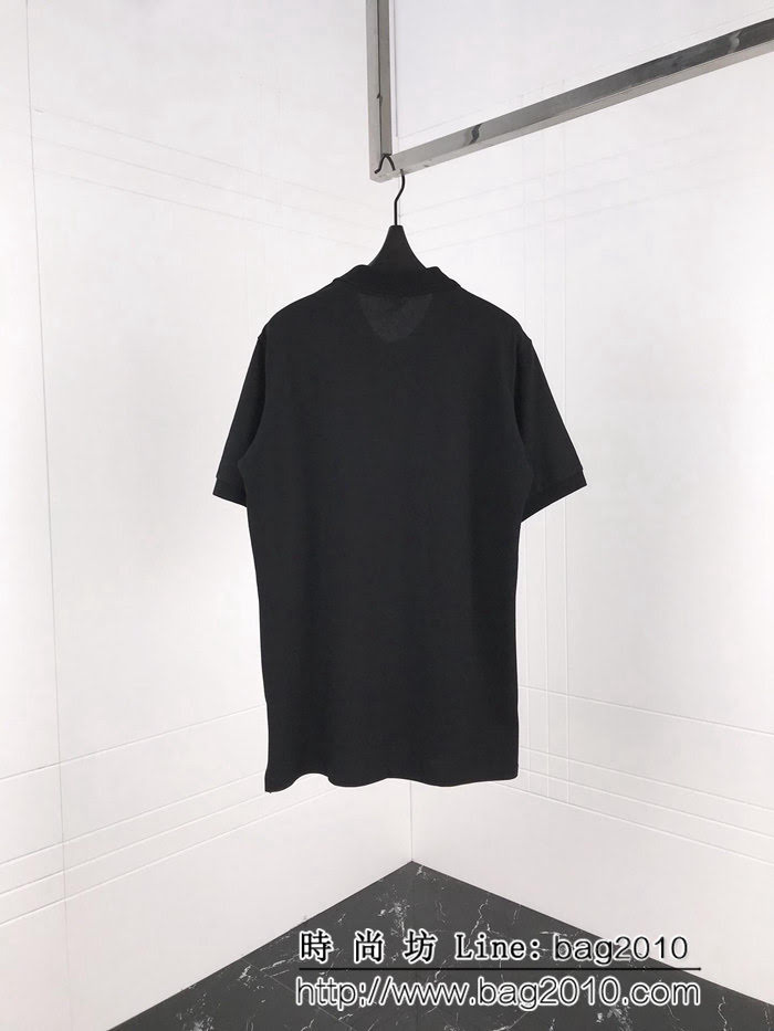 Gvc紀梵希 19ss春夏新款Polo衫 絲光棉短袖 立體字母刺繡 簡約百搭風格 男女同款 ydi1729